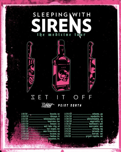 SLEEPING WITH SIRENS Announces 'The Medicine Tour' With SET IT OFF, BELMONT And POINT NORTH